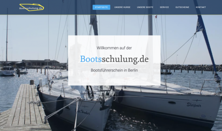 neuewebseite bootsschulung Berlin neuewebseite